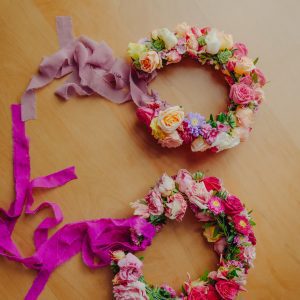 Set 2 coronițe florale Mama & Fetița